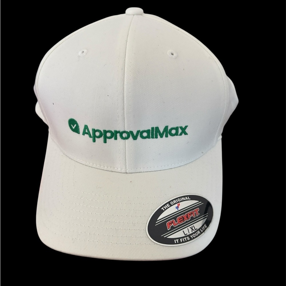 ApprovalMax White Flexfit Cap